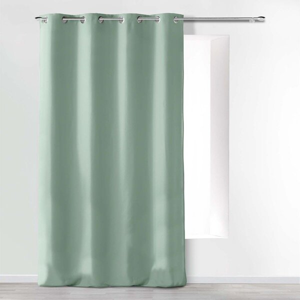 Szałwiowa zasłona częściowo zaciemniająca (dimout) z mikrowłókna 140x280 cm Absolu – douceur d'intérieur