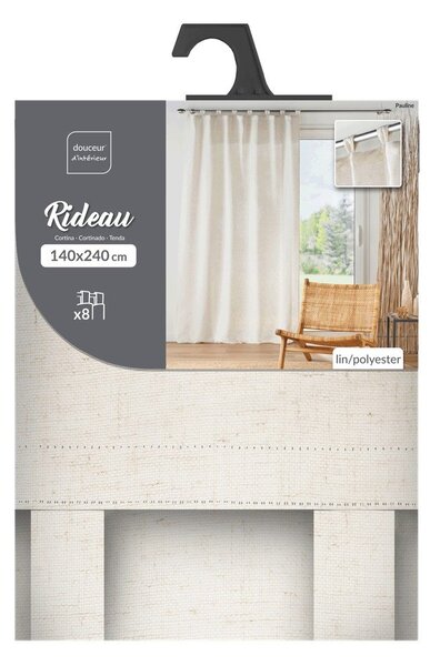 Kremowa zasłona 140x240 cm Pauline – douceur d'intérieur
