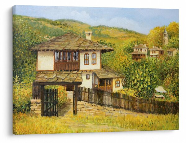 Obraz - Domki letniskowe w lecie (70x50 cm)