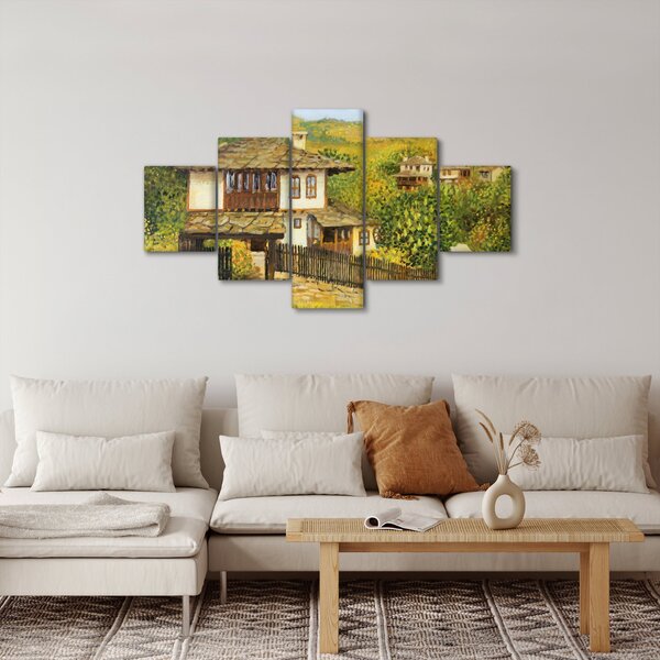 Obraz - Domki letniskowe w lecie (125x70 cm)