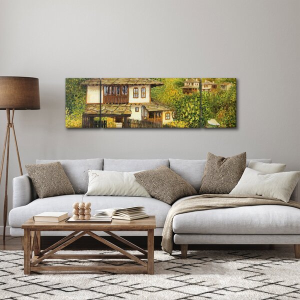 Obraz - Domki letniskowe w lecie (170x50 cm)
