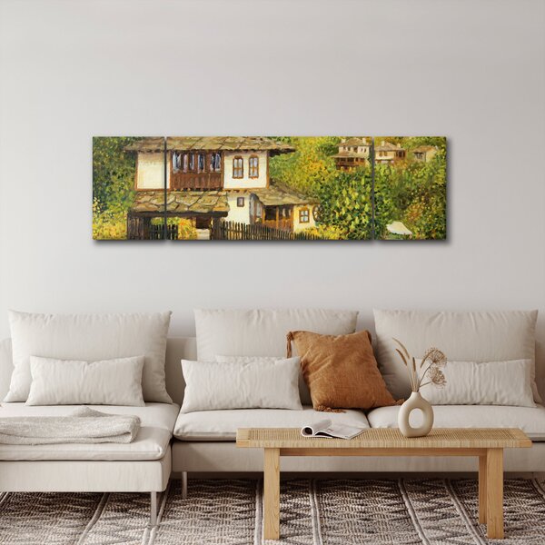 Obraz - Domki letniskowe w lecie (170x50 cm)
