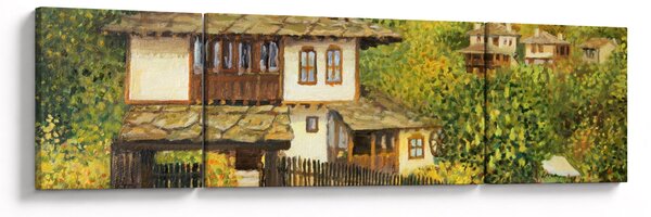 Obraz - Domki letniskowe w lecie (170x50 cm)