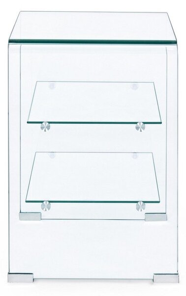 Szklany stolik 40x50 cm Iride – Bizzotto