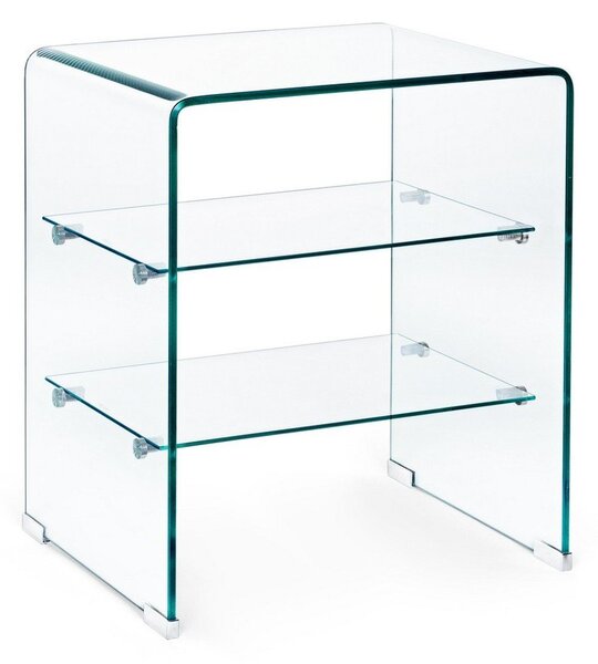 Szklany stolik 40x50 cm Iride – Bizzotto