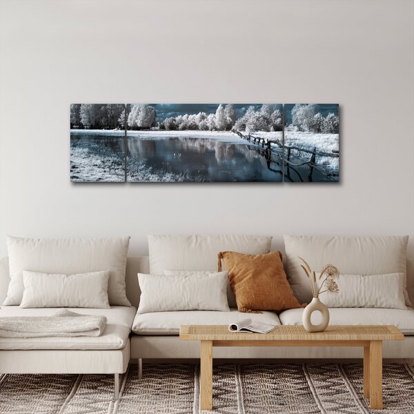 Obraz - Zamarznięty krajobraz (170x50 cm)