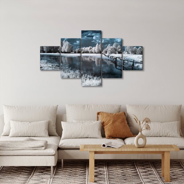 Obraz - Zamarznięty krajobraz (125x70 cm)