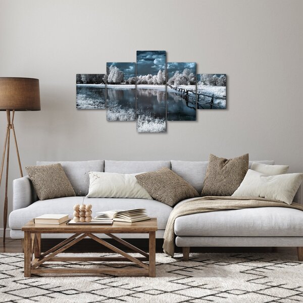 Obraz - Zamarznięty krajobraz (125x70 cm)