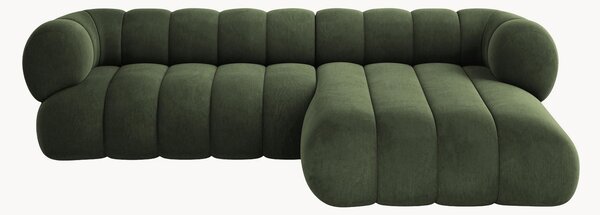 Sofa narożna z aksamitu Koge (5-osobowa)