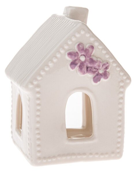Porcelanowy świecznik na świeczkę typu tealight House – Dakls