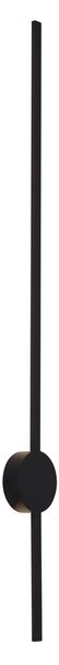 Nowoczesny kinkiet czarny 100 cm z LED - Clockwise
