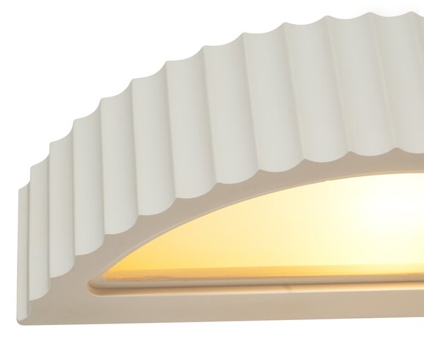 Skandynawski kinkiet biały organiczny - Plaster