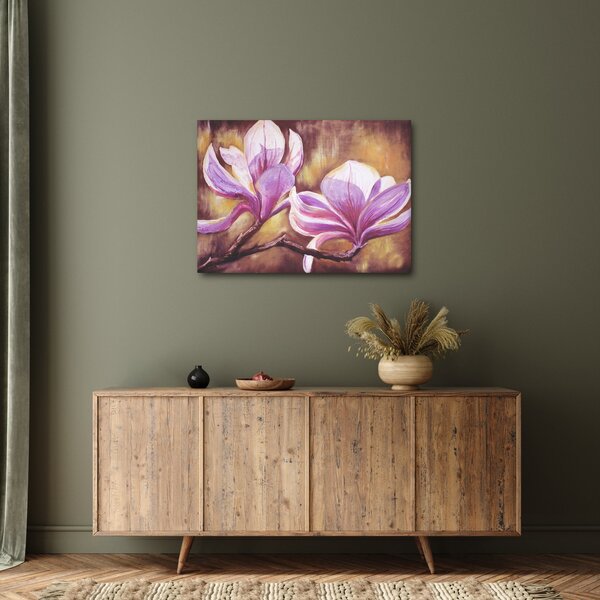 Obraz - Kwiaty magnolii (70x50 cm)