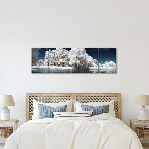 Obraz - Śnieżnobiałe drzewa (170x50 cm)