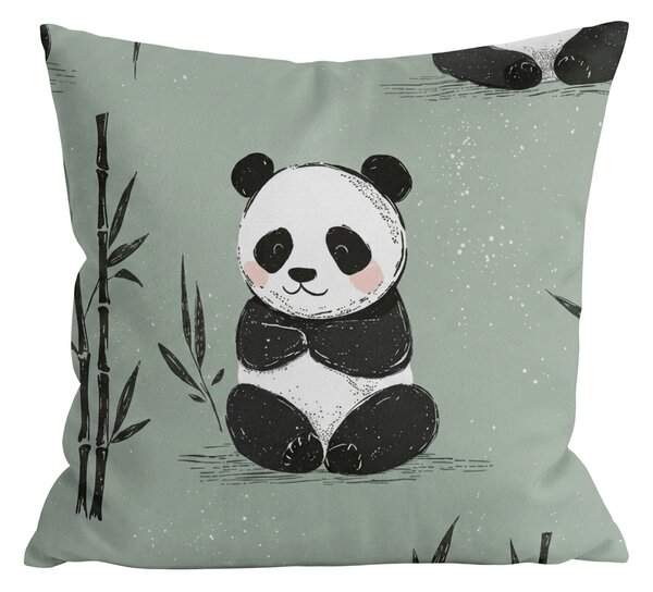 Poszewka na poduszkę z mikrofibry PANDA RELAX 45x45 cm, miętowy