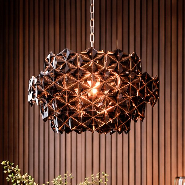 Lampa Wisząca By Rydéns, Monarque, ściemnialny, czarny, jadalnia, tworzywo sztuczne