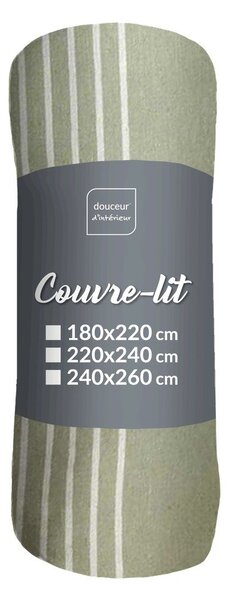 Zielona narzuta 220x240 cm Adele – douceur d'intérieur
