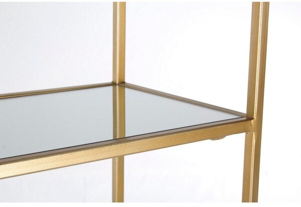 Stalowy regał w kolorze złota 66x176x25,5 cm Elenor – Bizzotto