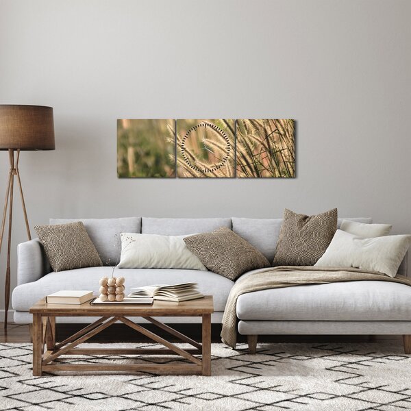 Obraz - Ziarno (z zegarem) (90x30 cm)