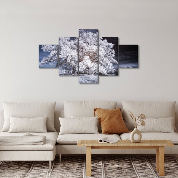 Obraz - Śnieżnobiałe drzewo (125x70 cm)