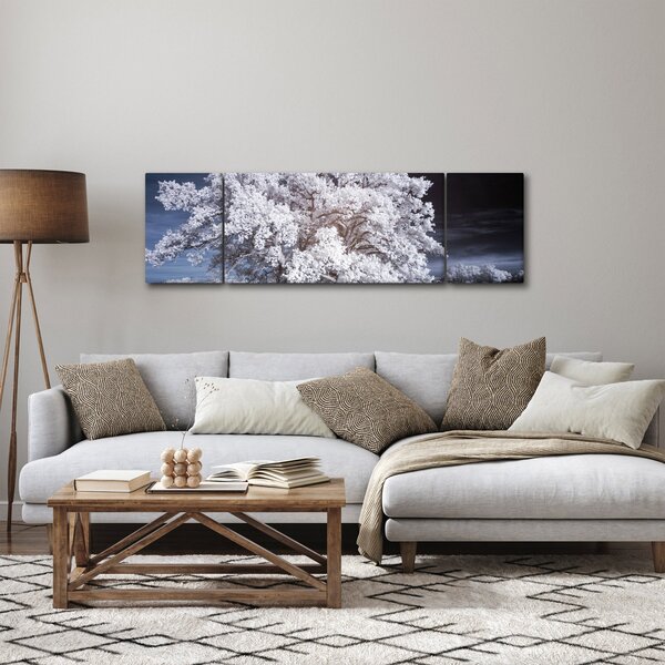 Obraz - Śnieżnobiałe drzewo (170x50 cm)