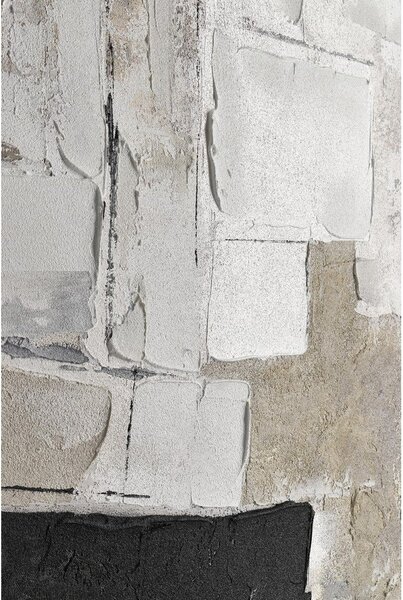 Obraz drukowany na płótnie z ręcznie malowanymi elementami 80x80 cm Crown – Bizzotto