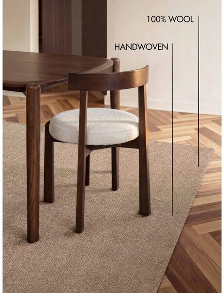 Beżowy wełniany dywan tkany ręcznie 120x170 cm Greenwich – Ted Baker