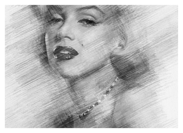 Obraz na szkle - Portret Marilyn Monroe (70x50 cm)