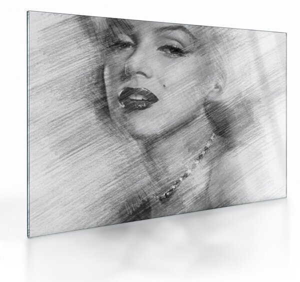 Obraz na szkle - Portret Marilyn Monroe (70x50 cm)