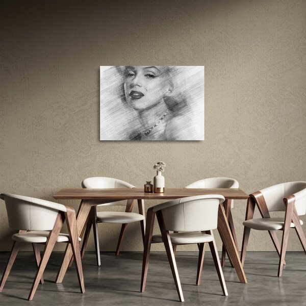Obraz na szkle - Portret Marilyn Monroe (70x50 cm)