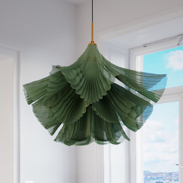 Lampa Wisząca By Rydéns, Juliette, ściemnialny, zielony, jadalnia, metal, design