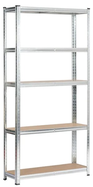 Metalowy srebrny regał do piwnicy 180 cm D6-W91