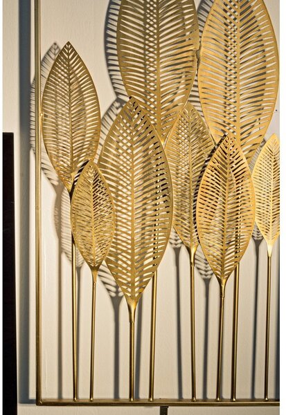 Metalowa dekoracja ścienna 52,5x95 cm Adhira – Bizzotto