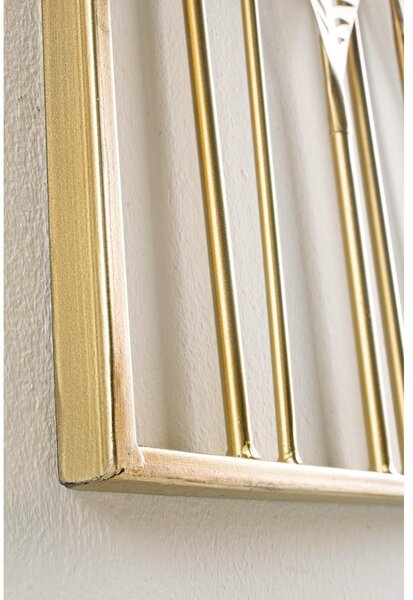 Metalowa dekoracja ścienna 52,5x95 cm Adhira – Bizzotto