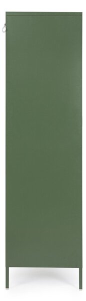 Ciemnozielona metalowa szafka z zamkiem 80x185x50 cm Cambridge – Yes Everyday