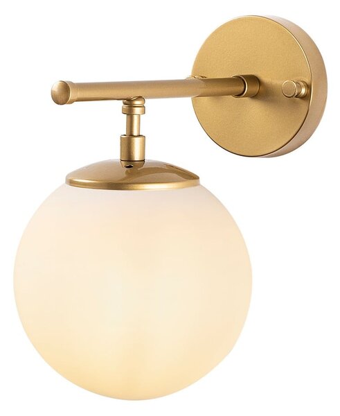 Biały/w kolorze mosiądzu kinkiet Roe – Opviq lights