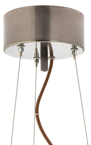 Lampa Wisząca By Rydéns, Gemma, ściemnialny, brąz rdzawy, jadalnia, szkło