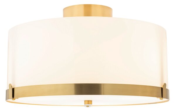 Lampa Sufitowa By Rydéns, Marcel, ściemnialny, złoty | mosiężny, salon, szkło