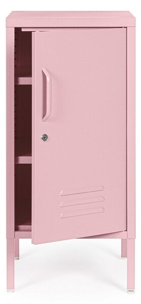 Jasnoróżowa metalowa szafka z zamkiem 35x76x40 cm Cambridge – Yes Everyday