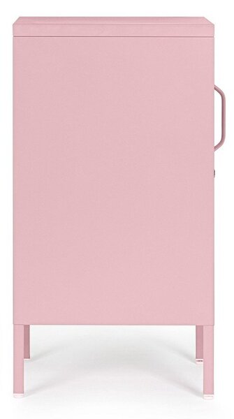 Jasnoróżowa metalowa szafka z zamkiem 35x76x40 cm Cambridge – Yes Everyday