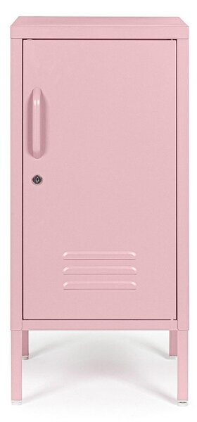 Jasnoróżowa metalowa szafka z zamkiem 35x76x40 cm Cambridge – Yes Everyday