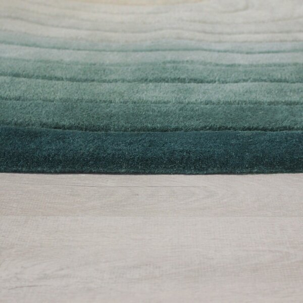 Niebieski wełniany dywan 160x230 cm Puddle Ombre Wool – Flair Rugs
