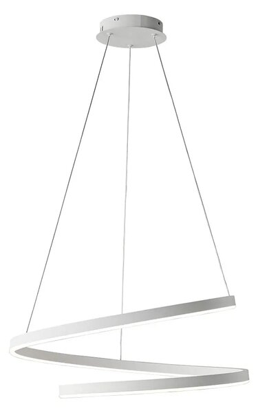 Biała lampa wisząca LED w kształcie spirali - 17X A496 B8-G26