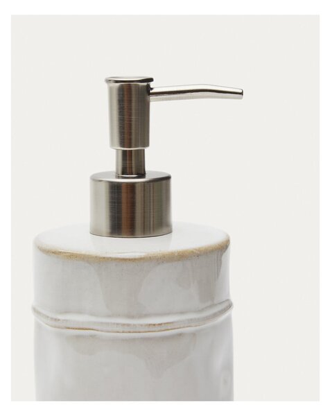 Kremowy dozownik do mydła ceramiczny 650 ml Savel – Kave Home