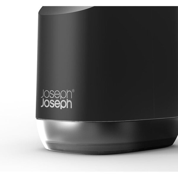Czarny plastikowy dozownik do mydła 350 ml Slim – Joseph Joseph