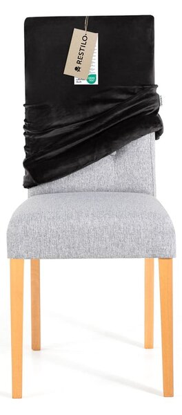 Czarny elastyczny pokrowiec na krzesło 48 cm Sento – Restilo