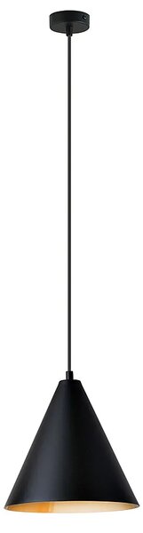 Nowoczesna lampa wisząca czarno-złota - 4X D121 R5-R06