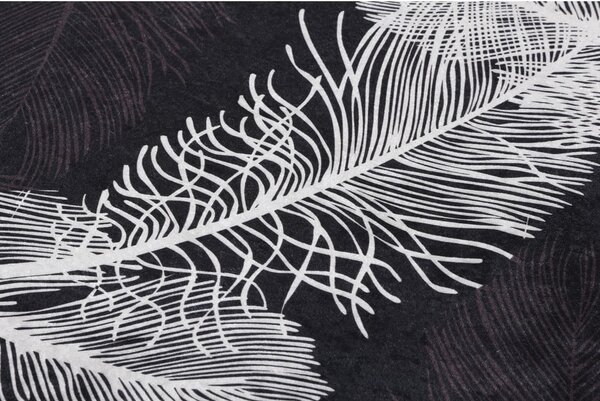 Antracytowe dywaniki łazienkowe zestaw 2 szt. 60x100 cm Alisan – Foutastic