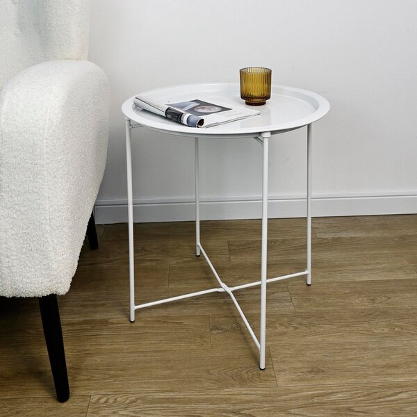Metalowy okrągły stolik ø 47 cm Hilmar – Yes Everyday
