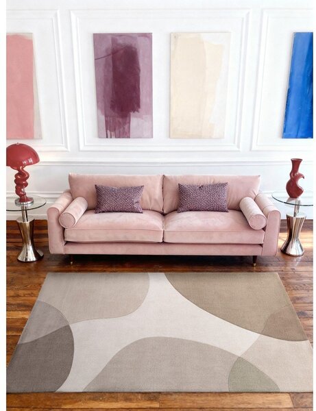Beżowy wełniany dywan tkany ręcznie 160x230 cm Hackney Clarissa – Ted Baker